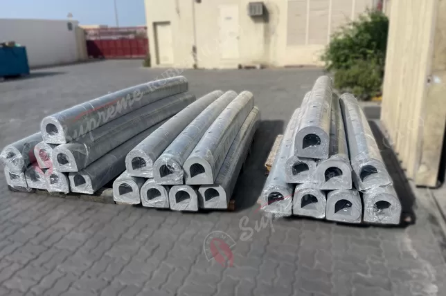 Grey Rubber D Fender