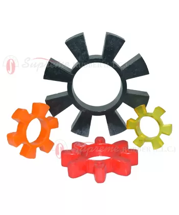 Polyurethane gear coupling insert for smooth torque transmission