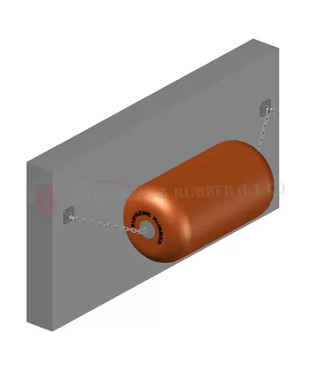 Offshore oil/LNG terminal quay with multiple foam fenders in series