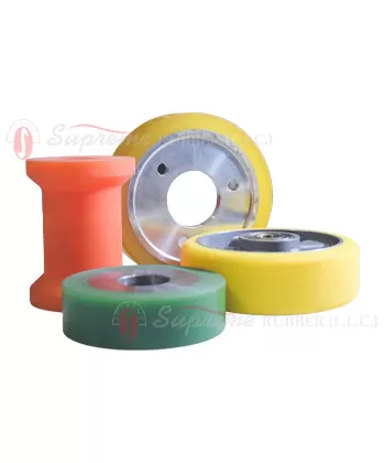 High-performance PU to metal bonded parts for industrial applications